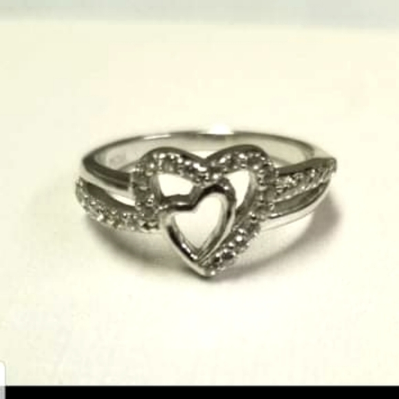 Jewelry - 925 Women's Double Heart Ring